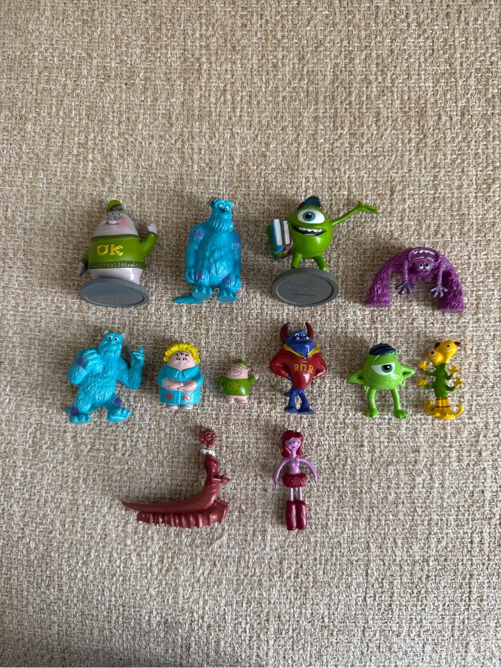 Monsters Inc. University Disney Pixar mini action figures cake toppers lot of 12